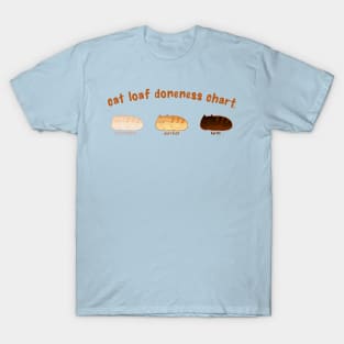 Cat Loaf Doneness Chart - Kawaii Funny Cat Loaves T-Shirt